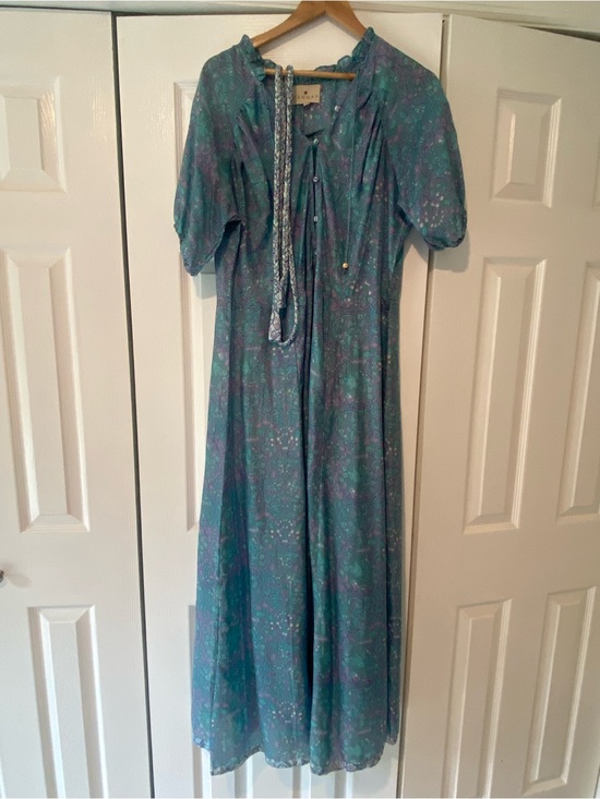 Hannah Artwear Dresses & Skirts - Hannah Artwear Silk Blue Maxi Dress